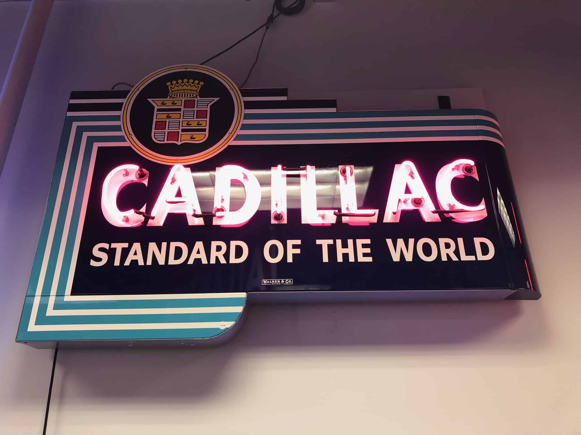1940's Cadillac "Standard Of The World" Neon
