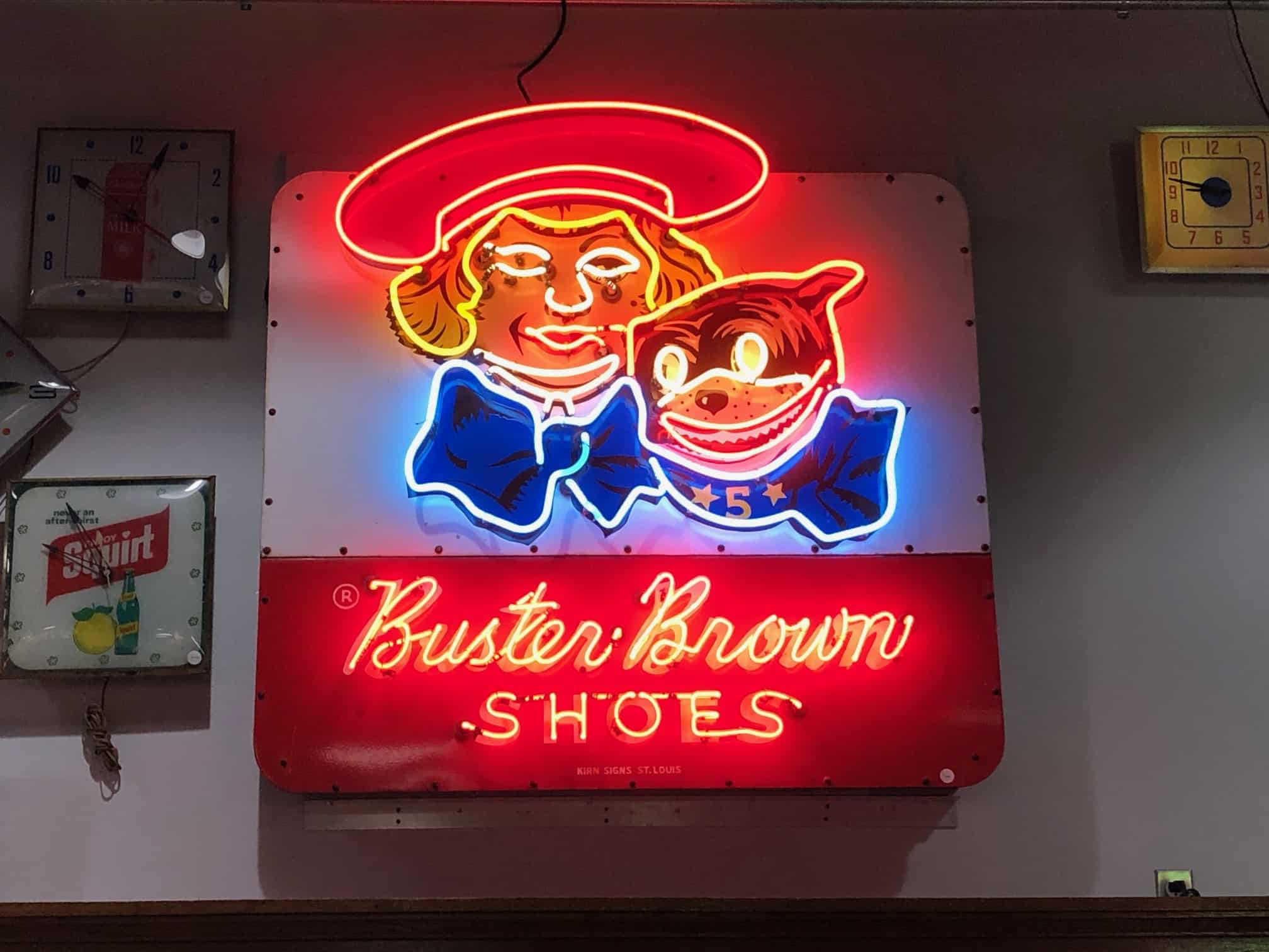 Buster Brown Neon Sign
