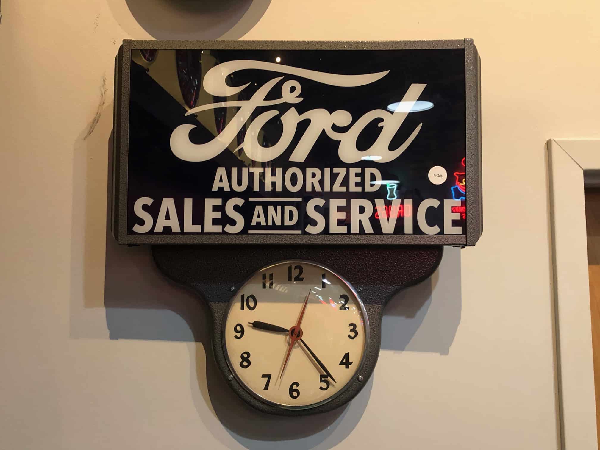 Ford Light Up Clock