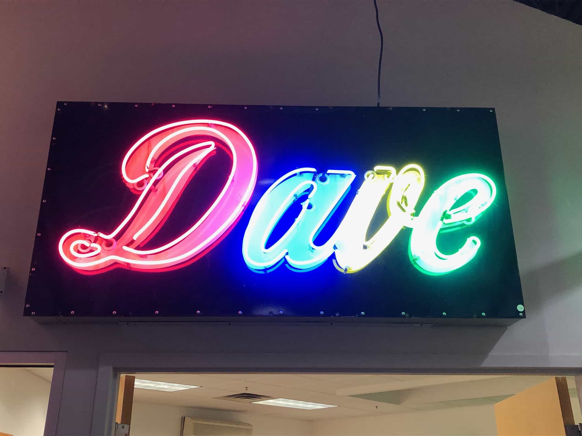 1950 "Dave" Neon Sign
