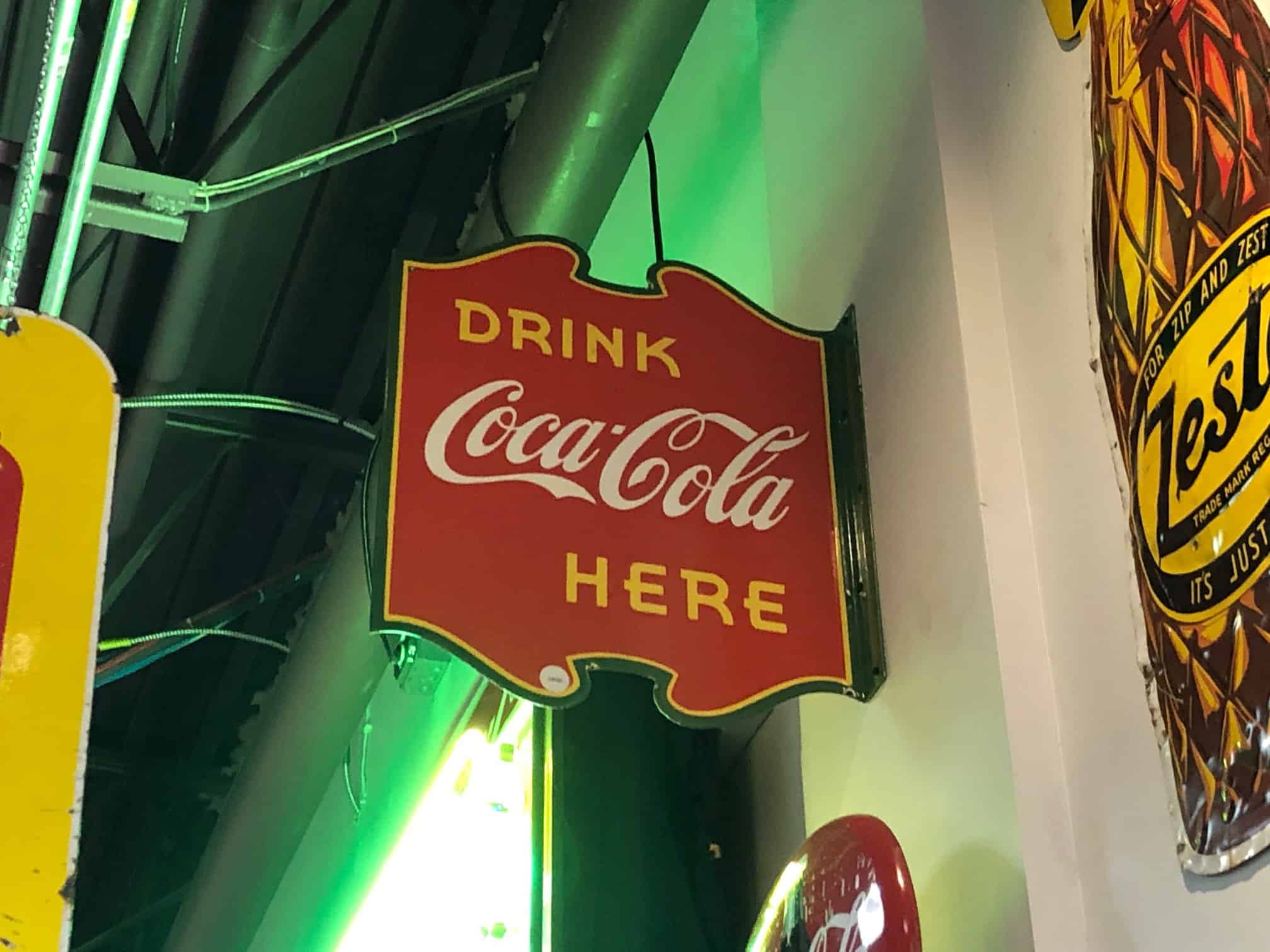 Coca-Cola Porcelain Flange Sign