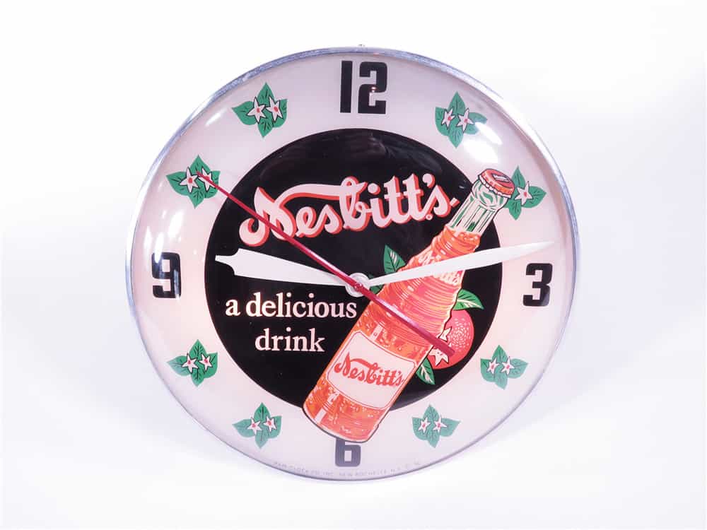 Nesbitt's Orange Soda Diner Clock