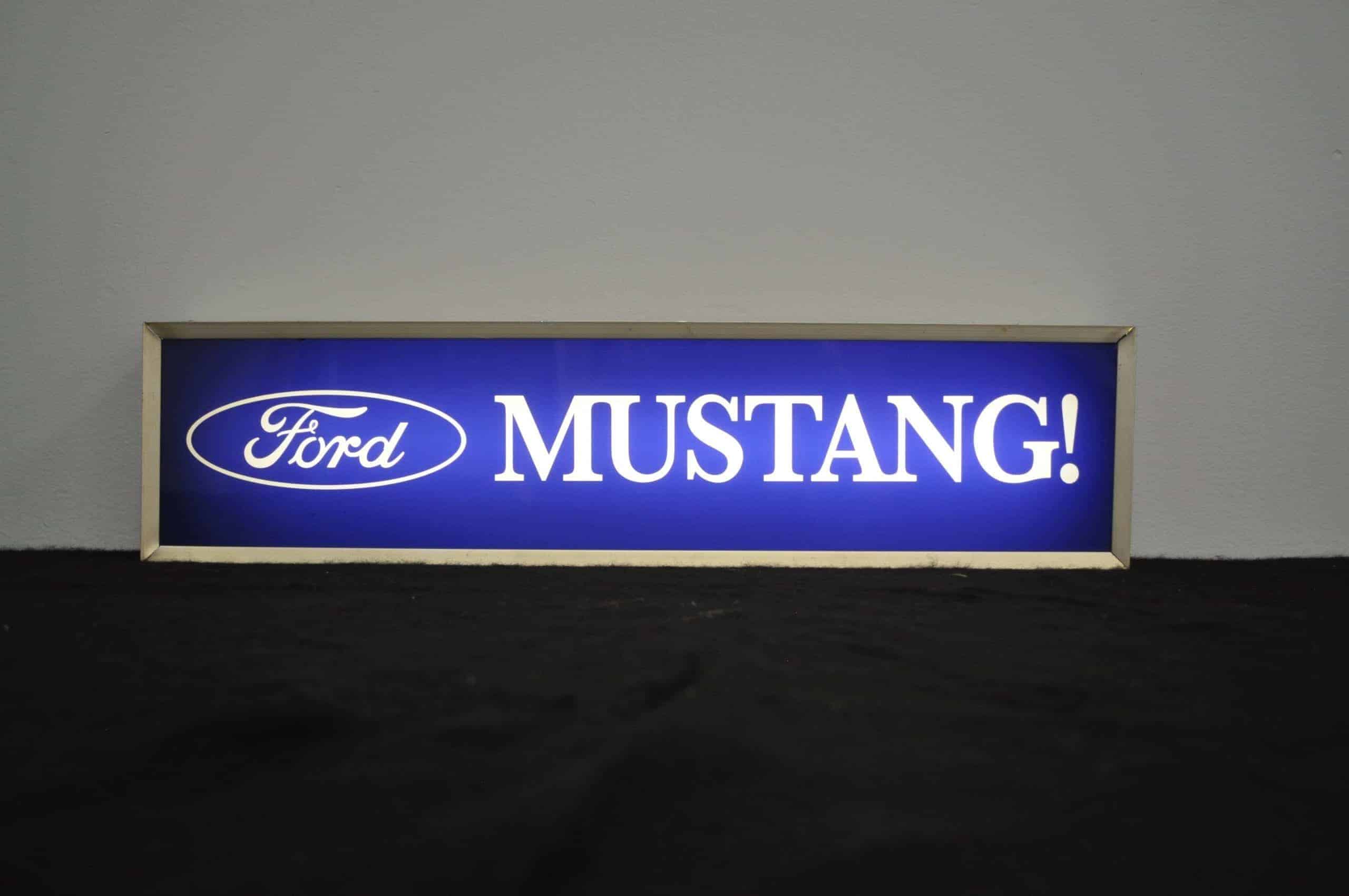 Mustang Backlit Sign