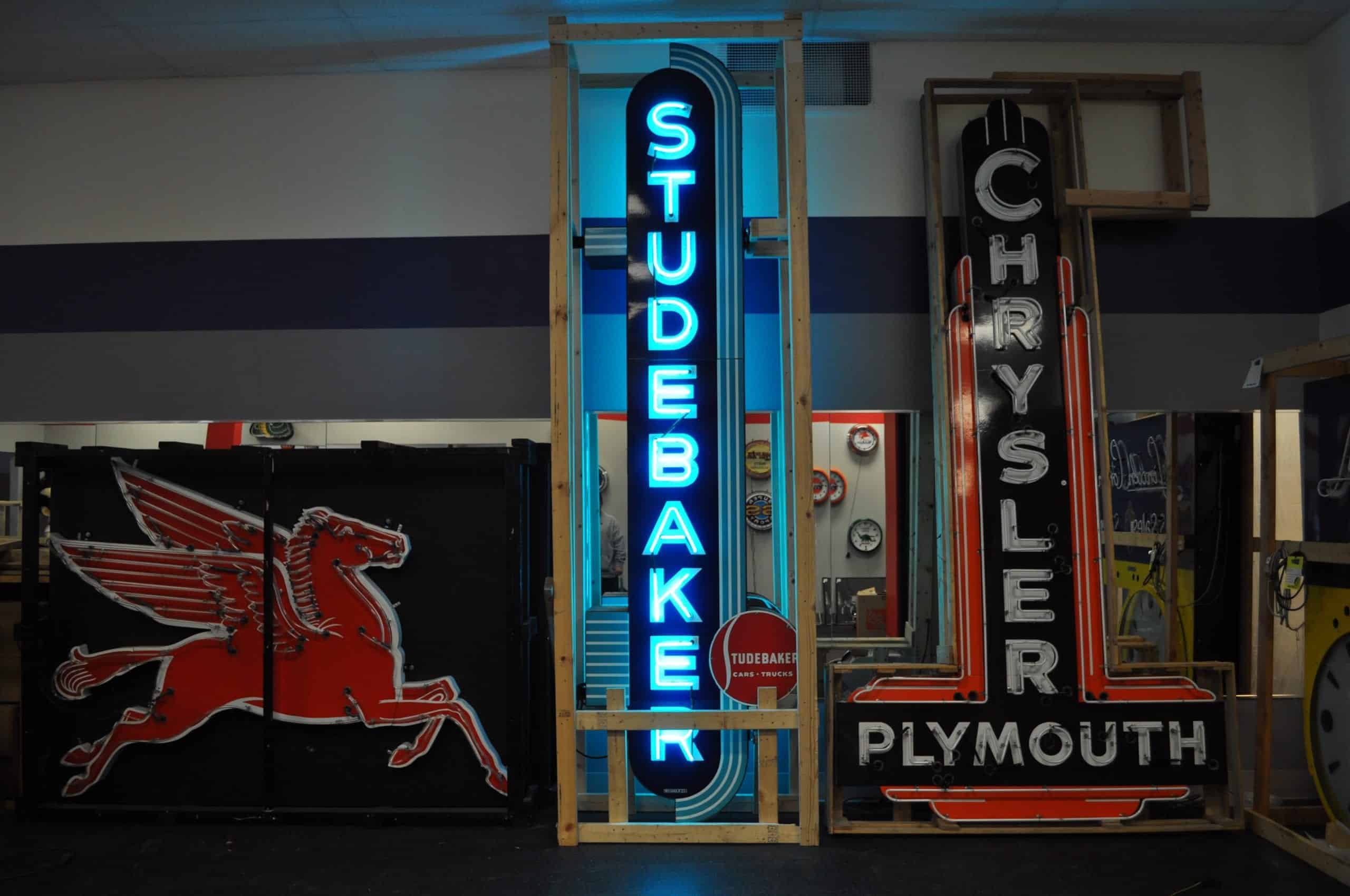 Studebaker Dealership Neon