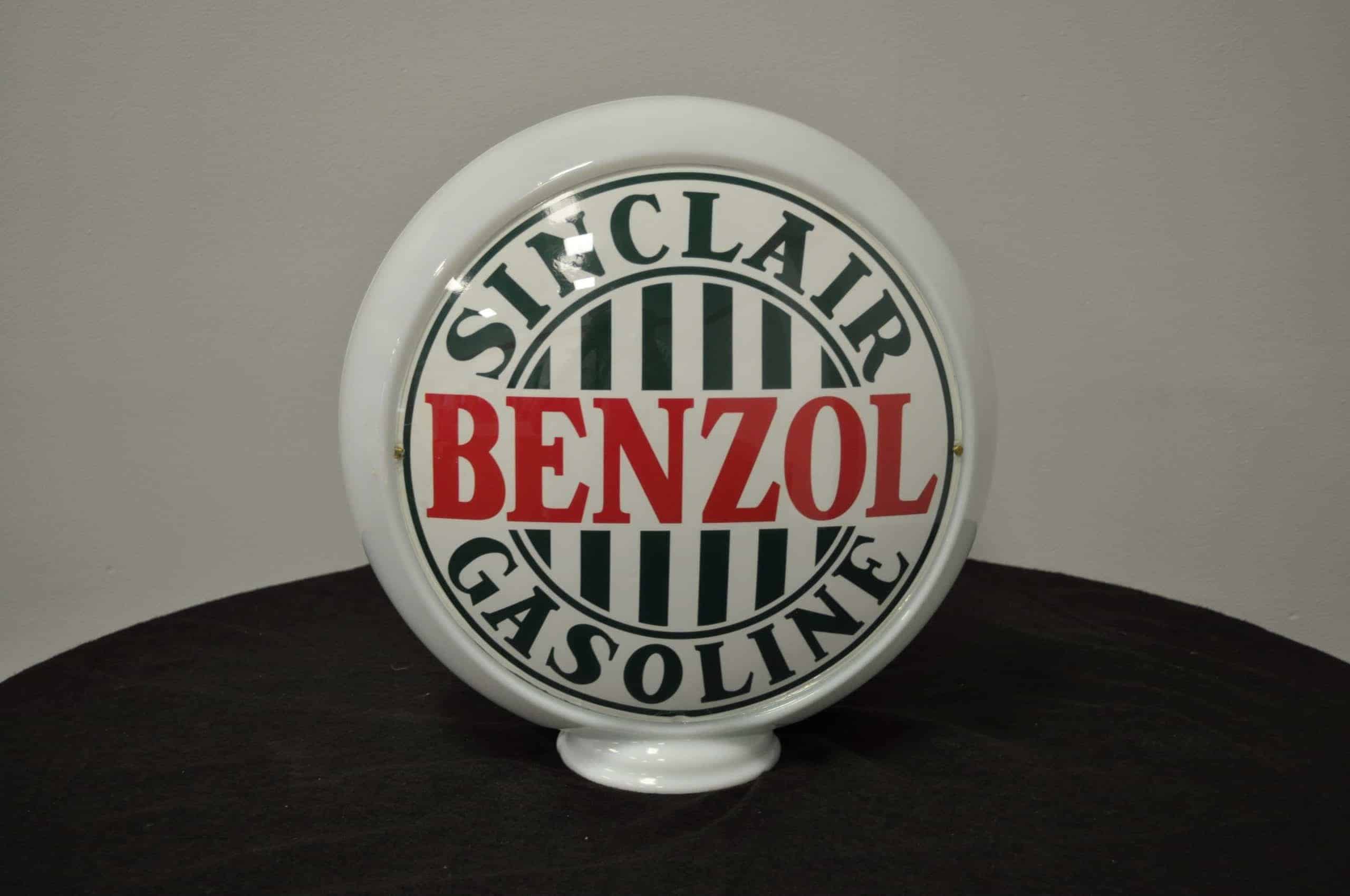 Sinclair Benzol Glass Globe