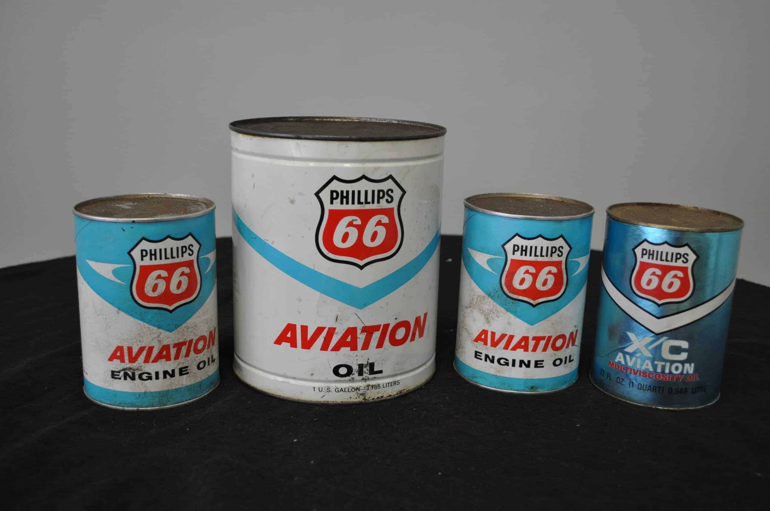 Philips 66 Aviation Oil Cans