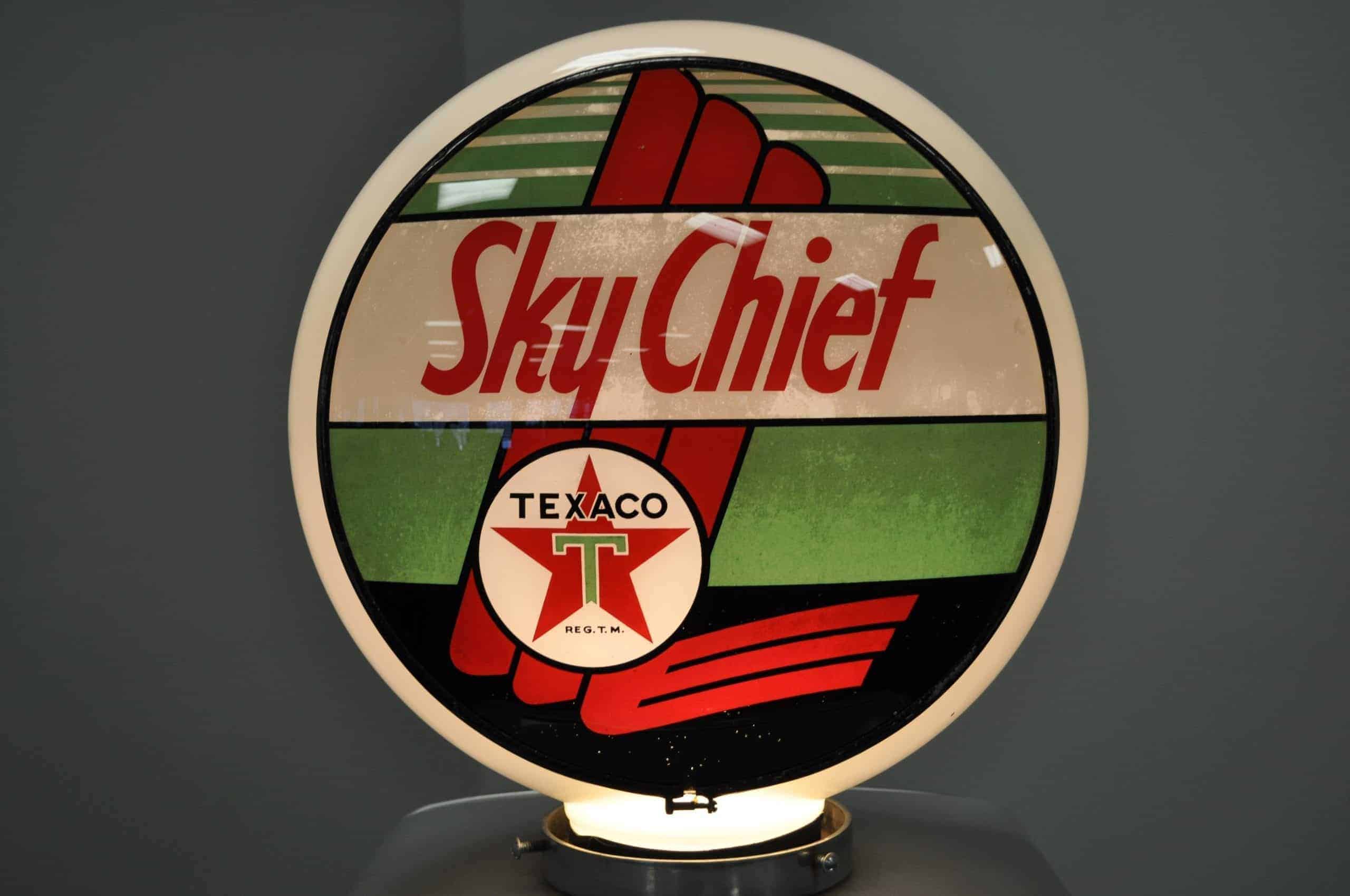 Texaco Sky Chief Glass Globe